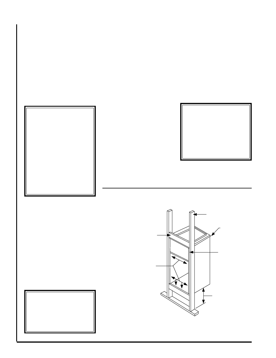 Warning, Uc recessed wall mounting | First Co UC - Vertical front return with electric heat User Manual | Page 2 / 4