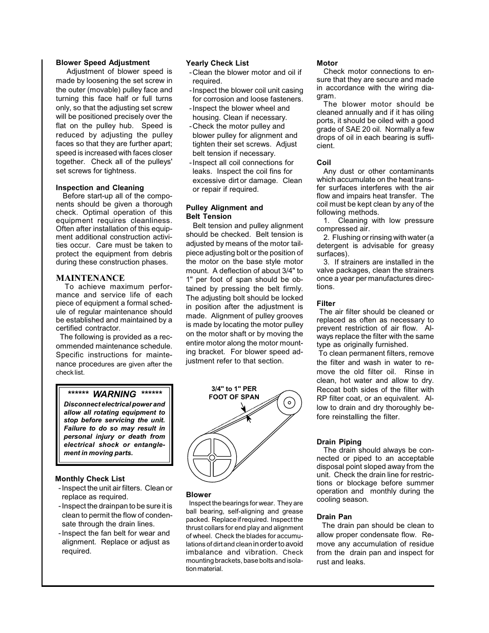 First Co SHW (2 - 20 Tons) Horizontal Chilled Water User Manual | Page 4 / 4