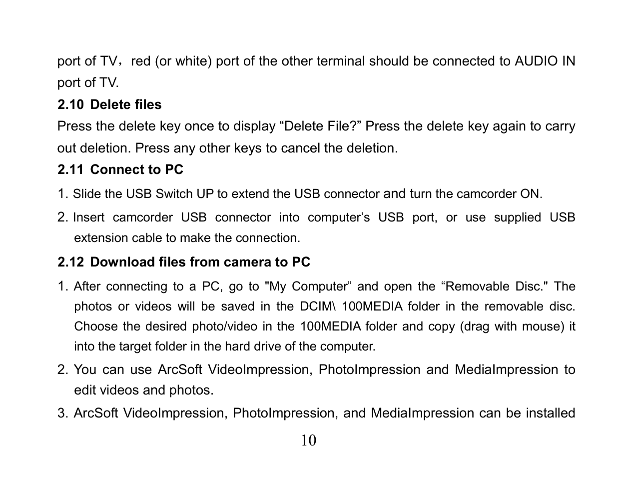 Curtis VR223 User Manual | Page 11 / 30