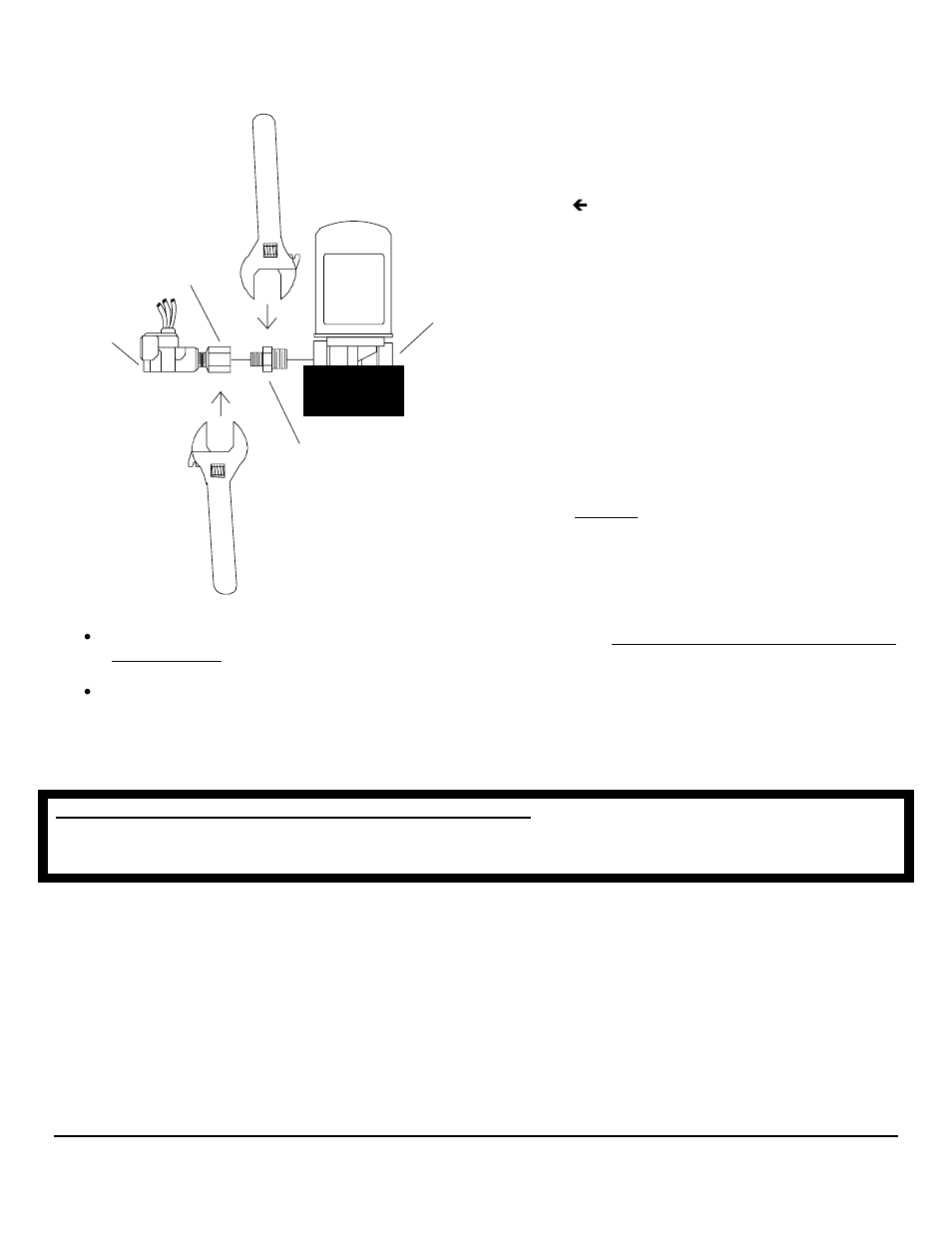 Return fuel line fitting to return sensor assembly, Vise | Floscan Series 9700/97000 Standard Flow GPS Interface System (twin engine model) User Manual | Page 16 / 39