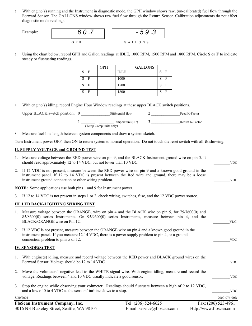 Floscan Series 9700/97000 Standard Flow GPS Interface System (twin engine model) User Manual | Page 36 / 39