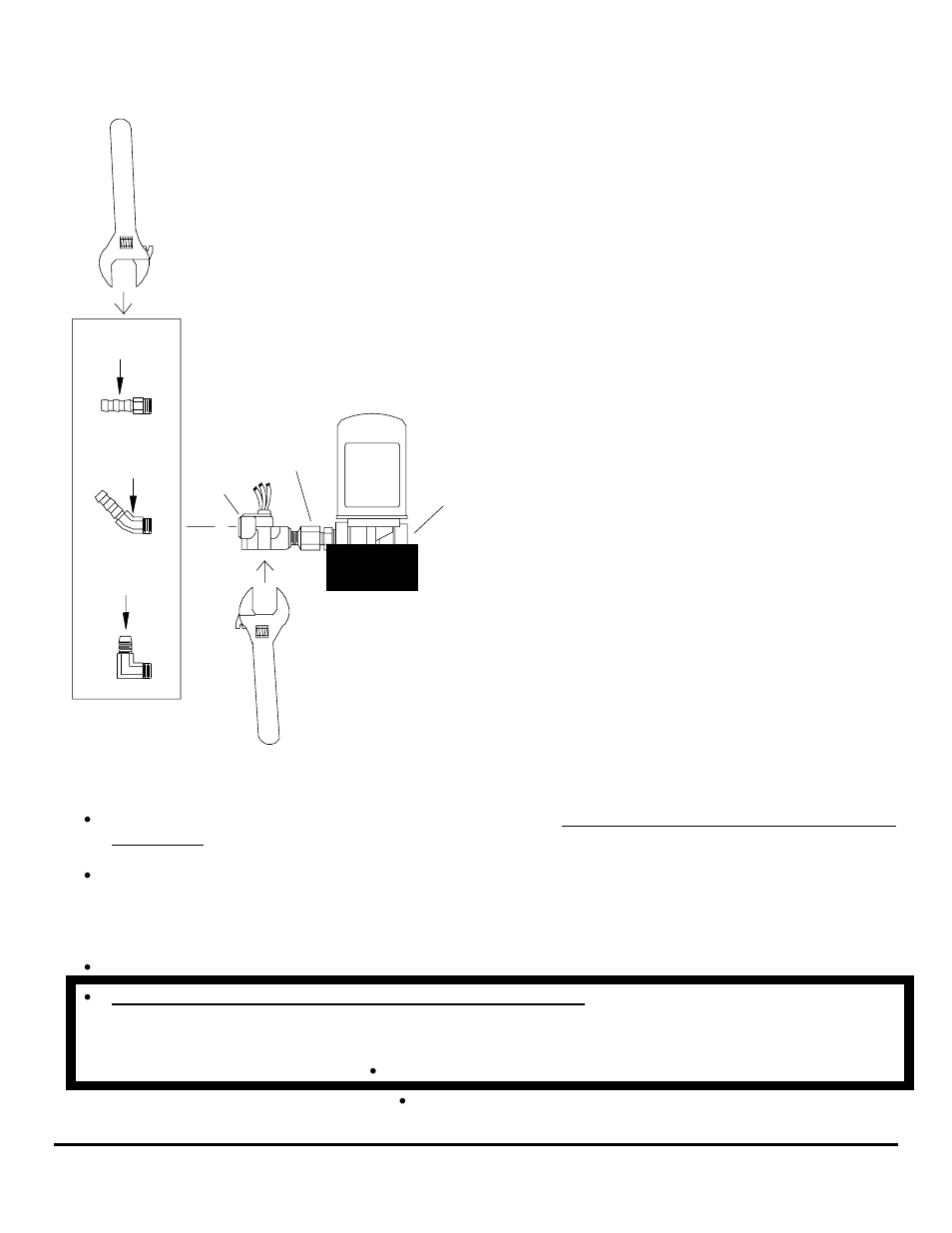 Return fuel line fitting to return sensor assembly, Vise | Floscan FloNET Standard Flow Model User Manual | Page 12 / 37