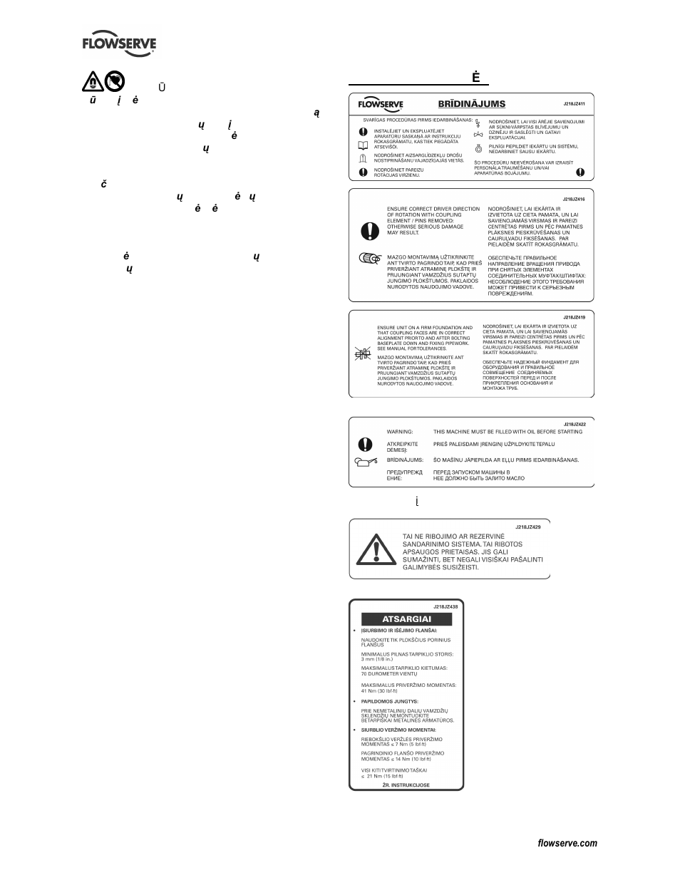 Flowserve CESM-4 User Manual | Page 14 / 28