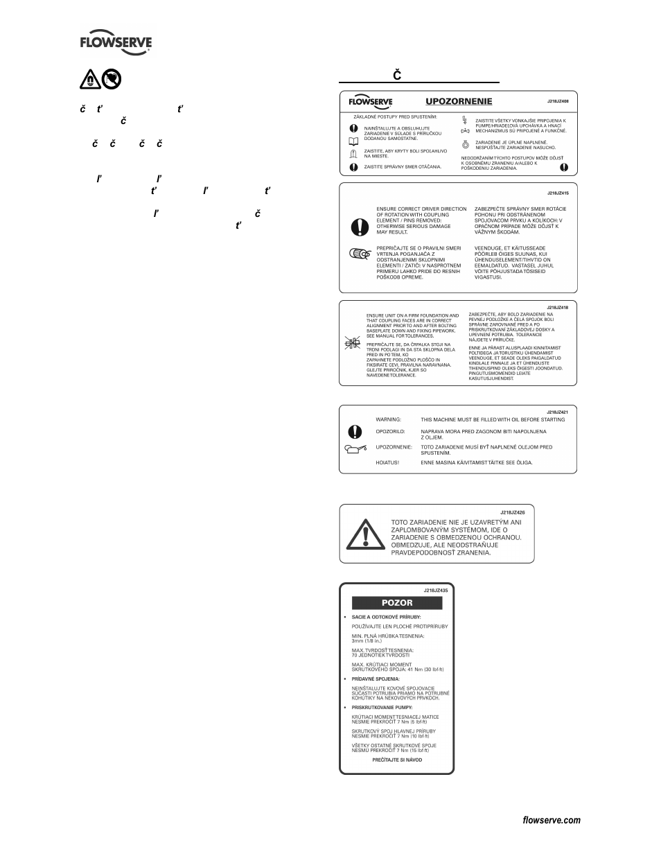 Flowserve CESM-2 User Manual | Page 26 / 32