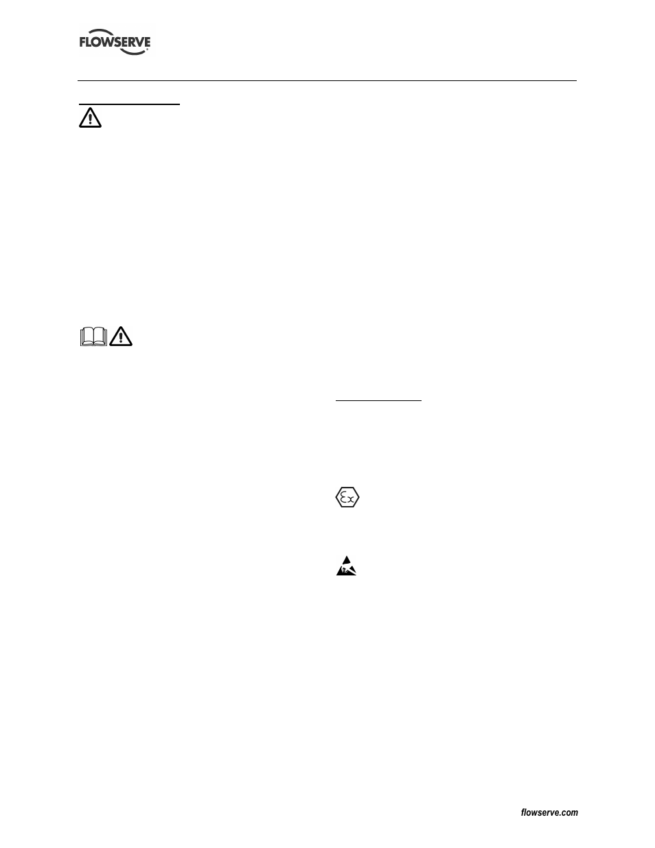 Flowserve ATEX E User Manual | Page 11 / 20