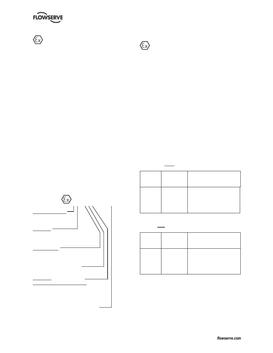 3 omvang van de certificatie, 4 markering, 5 voorkomen van excessieve oppervlaktetemperaturen | Flowserve ATEX E User Manual | Page 17 / 20