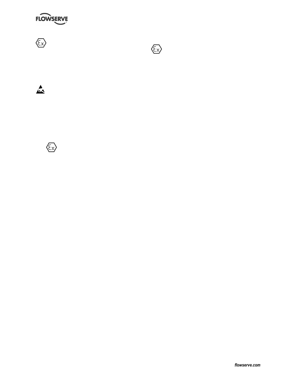 Flowserve ATEX E User Manual | Page 19 / 20