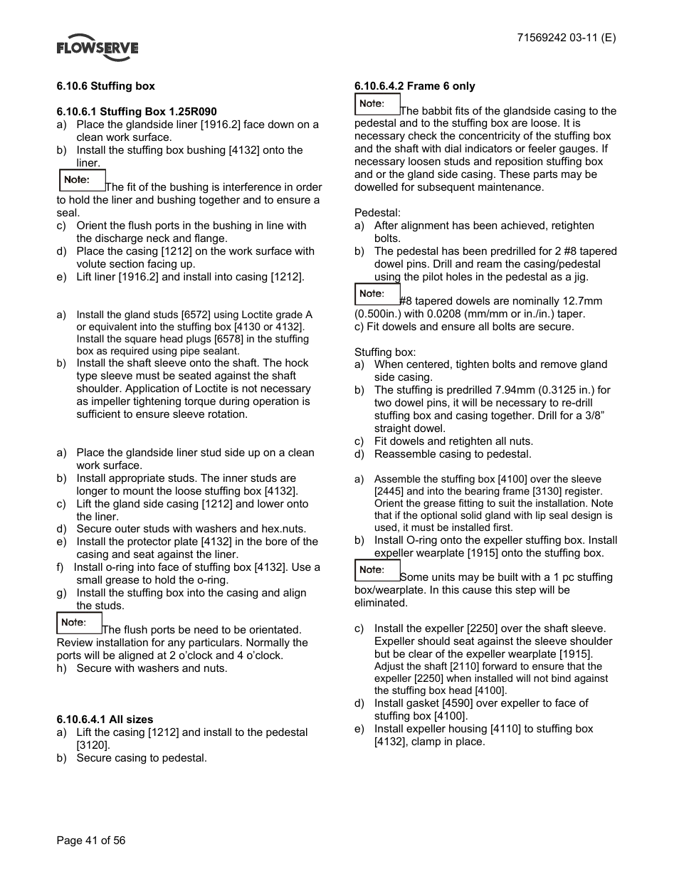 Flowserve Type R User Manual | Page 41 / 56