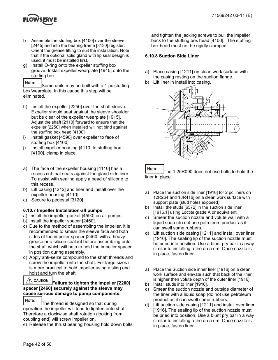 Flowserve Type R User Manual | Page 42 / 56