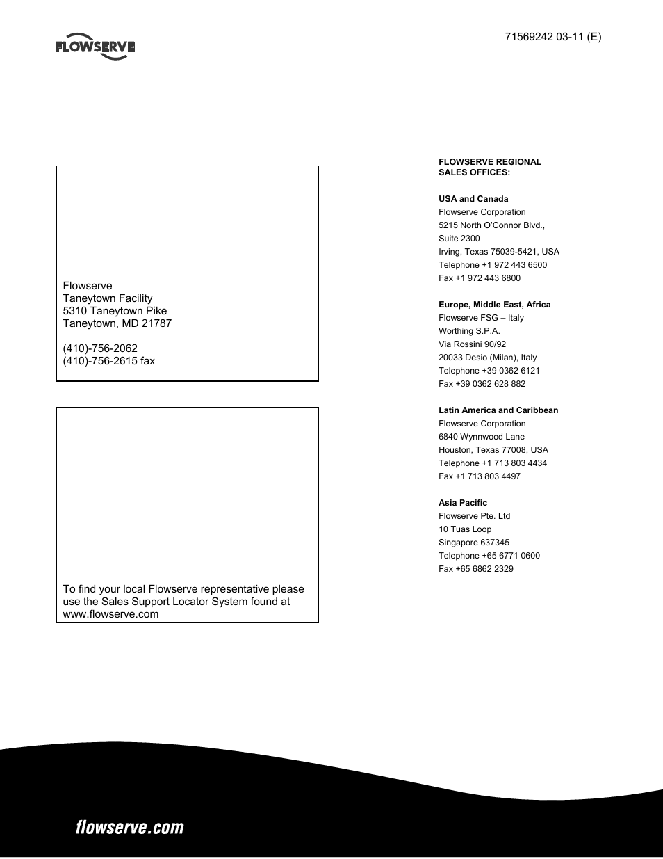 Flowserve Type R User Manual | Page 56 / 56