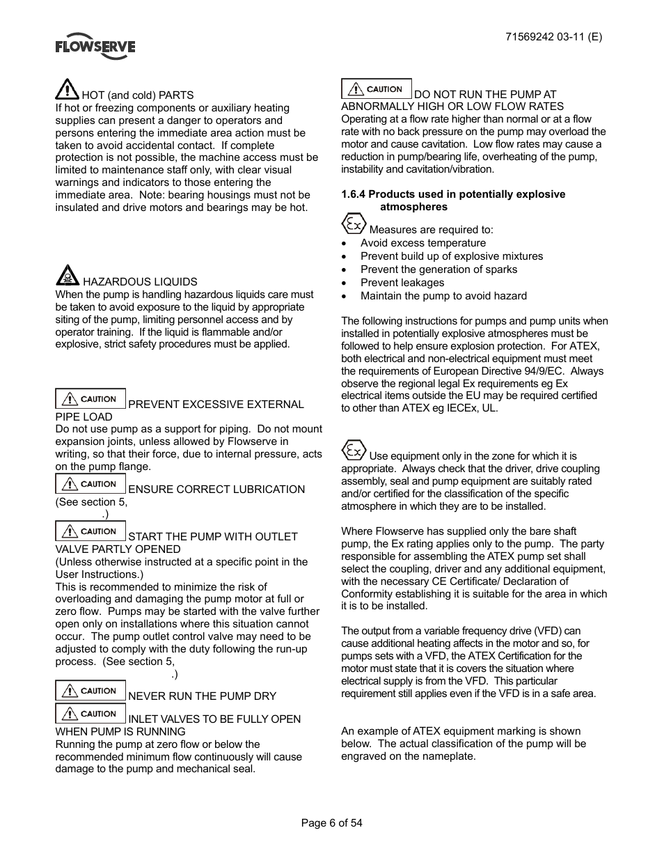 Flowserve Type R User Manual | Page 6 / 56