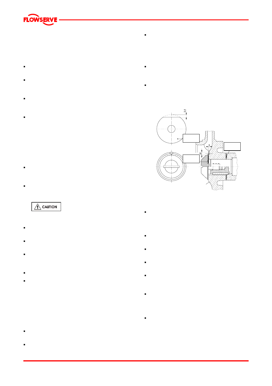 Installing the mechanical seal, Fitting the electric motor, Fitting the motor stool | Fitting the impeller | Flowserve PVML User Manual | Page 23 / 29