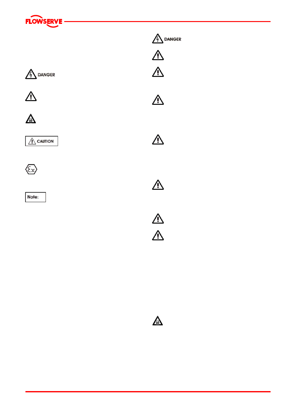 6 safety, 1 summary of safety markings, 2 personnel qualification and training | 3 safety action | Flowserve PVML User Manual | Page 4 / 29