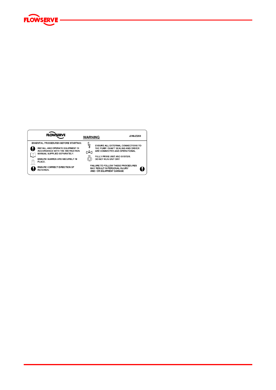 7 nameplate and warning labels, 1 nameplate, 2 warning labels | Flowserve PVML User Manual | Page 7 / 29