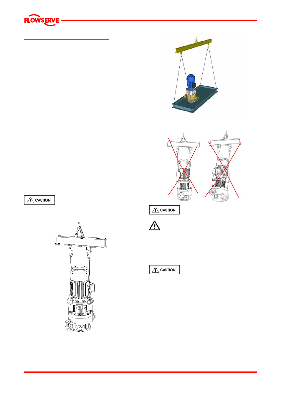 2 transport and storage, 1 consignment receipt and unpacking, 2 handling | 3 lifting, 4 storage, 5 recycling and end of product life | Flowserve PVML User Manual | Page 9 / 29