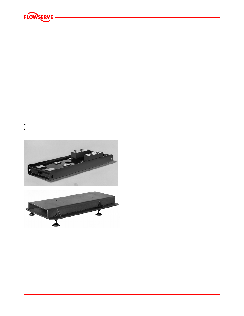 2 part assemblies, 3 foundation, 1 protection of openings and threads | 2 rigid baseplates - overview, 3 stilt and spring mounted baseplates, 1 stilt mounted baseplate assembly instructions | Flowserve Mark 3 User Manual | Page 13 / 48