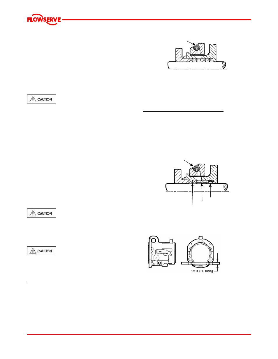 1 mechanical seal, 2 packing, 3 piping connection – seal/packing support system | Figure 4-11, Figure 4-12, 5 piping connection - oil mist lubrication system | Flowserve Mark 3 User Manual | Page 18 / 48