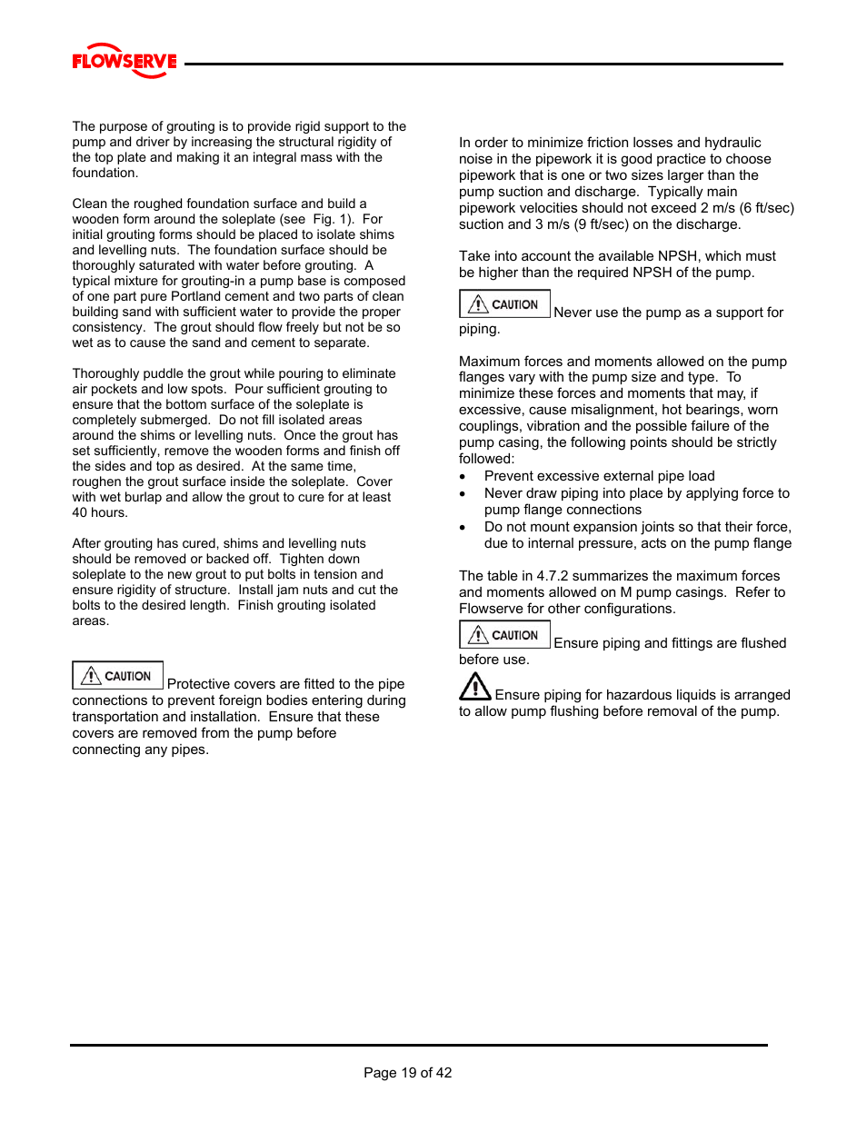 Flowserve MJ Slurry User Manual | Page 19 / 42
