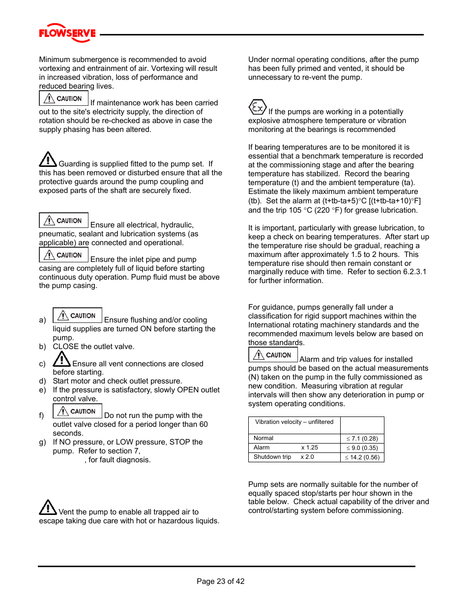 Flowserve MJ Slurry User Manual | Page 23 / 42