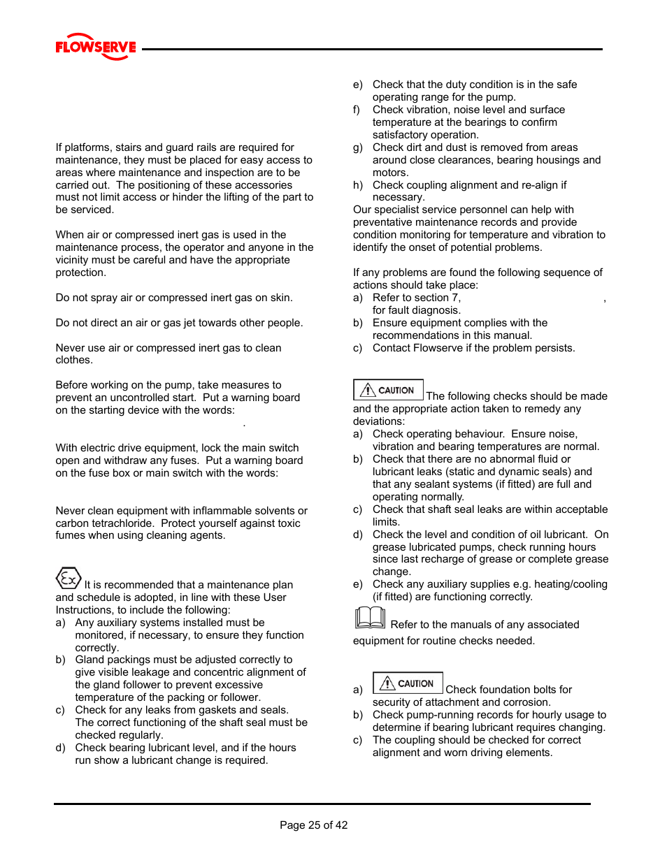 Flowserve MJ Slurry User Manual | Page 25 / 42