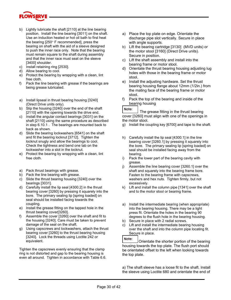 Flowserve MJ Slurry User Manual | Page 30 / 42