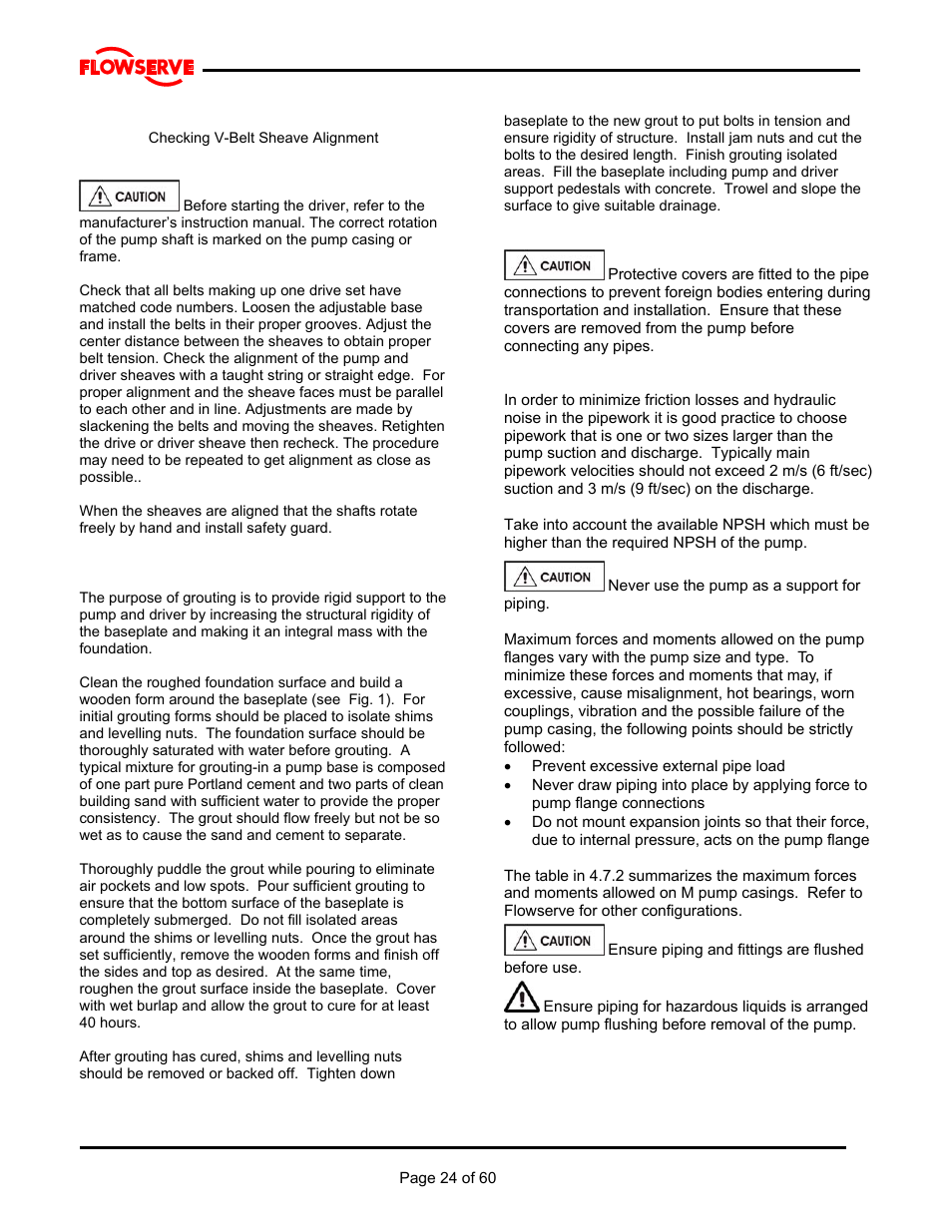 Flowserve M Slurry User Manual | Page 24 / 60