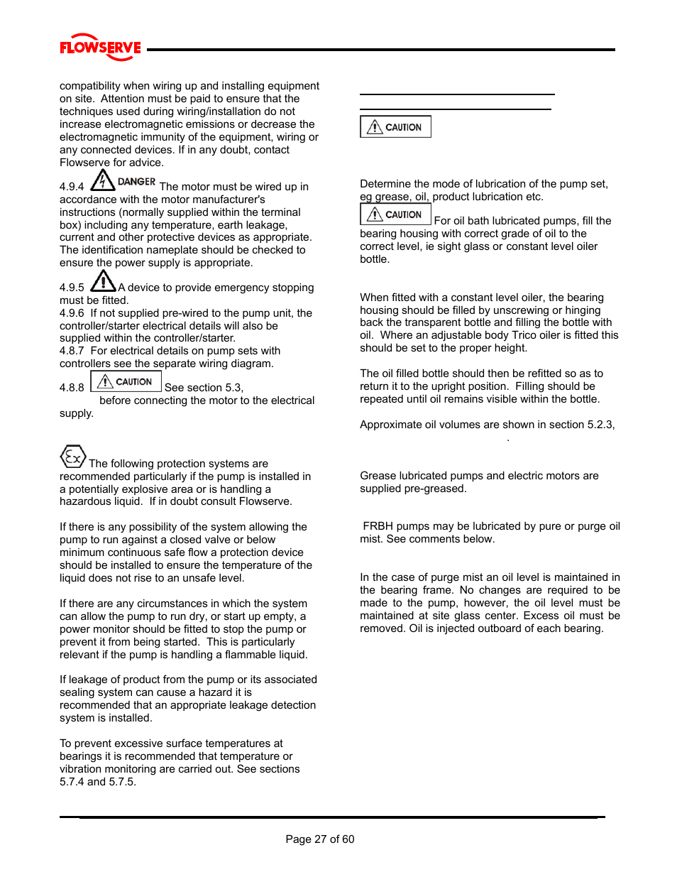 Flowserve M Slurry User Manual | Page 27 / 60