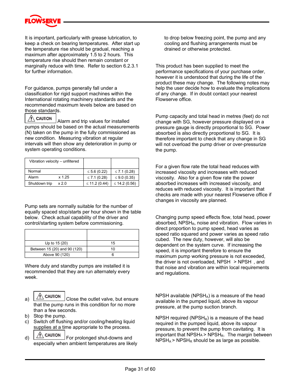 Flowserve M Slurry User Manual | Page 31 / 60
