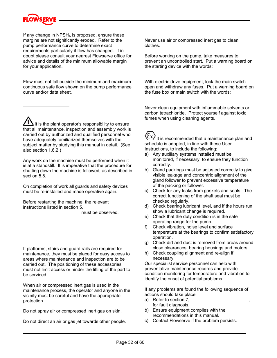 Flowserve M Slurry User Manual | Page 32 / 60