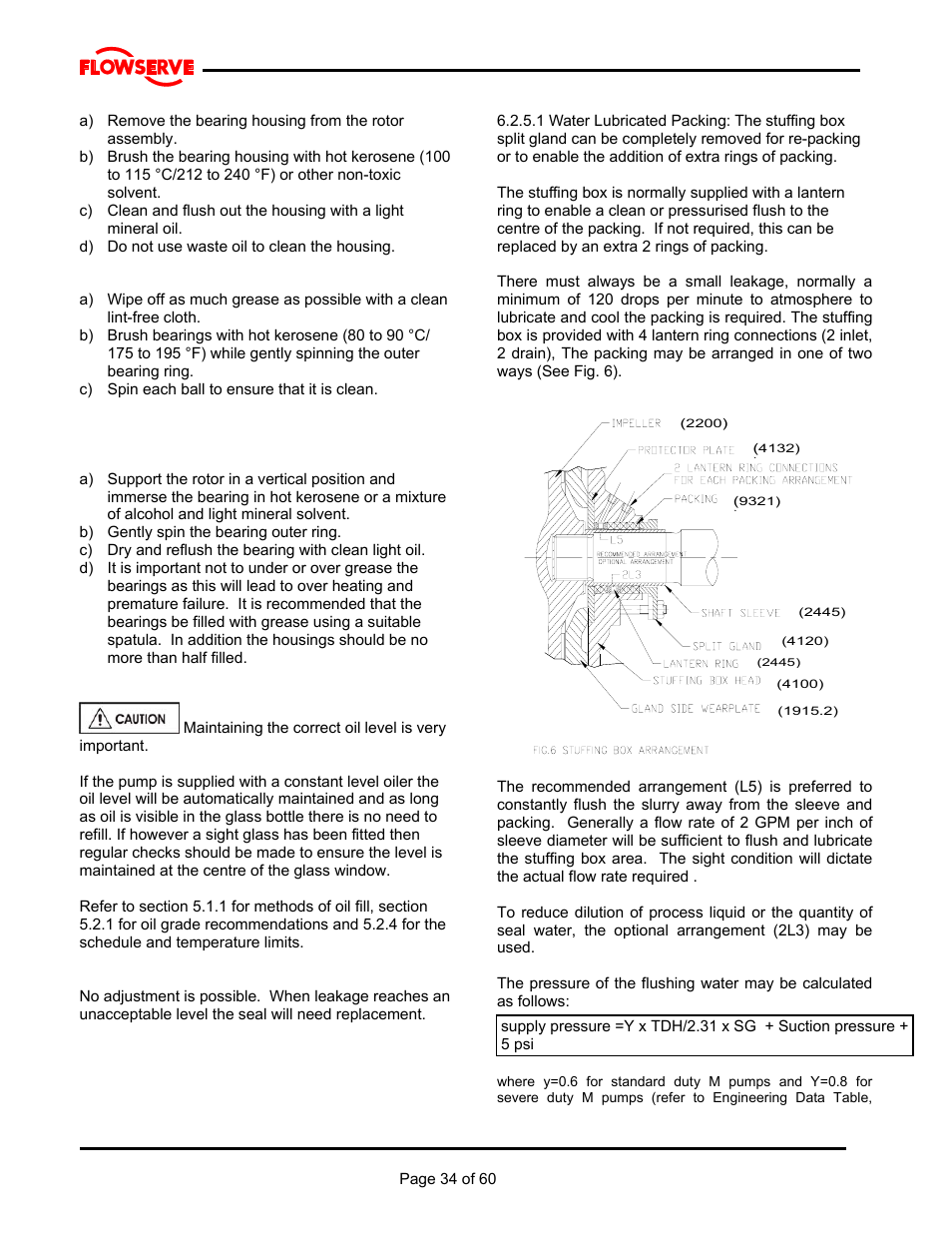Flowserve M Slurry User Manual | Page 34 / 60