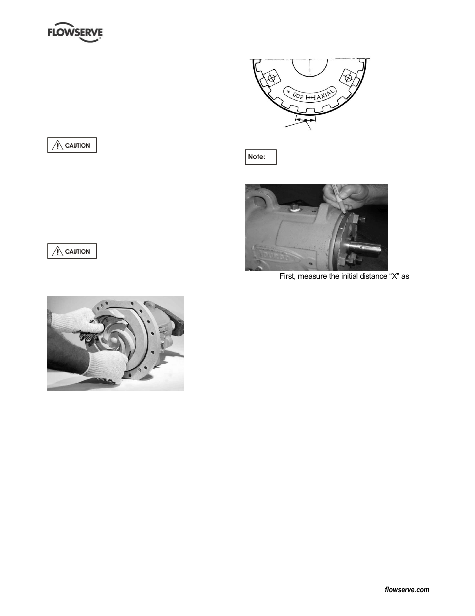 7 setting impeller clearance | Flowserve PolyChem GRP User Manual | Page 34 / 52