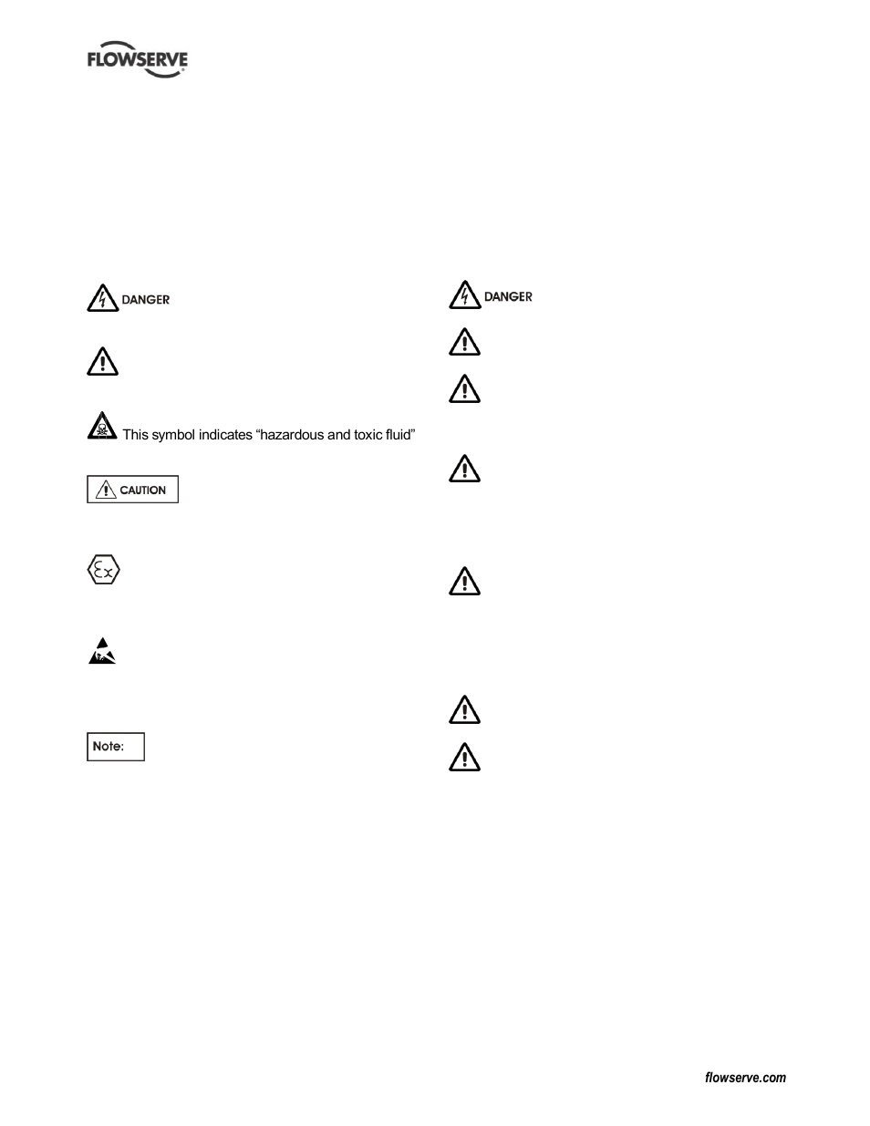 6 safety, Safety action (1.6.3), Safety markings (1.6.1) | Flowserve PolyChem GRP User Manual | Page 5 / 52