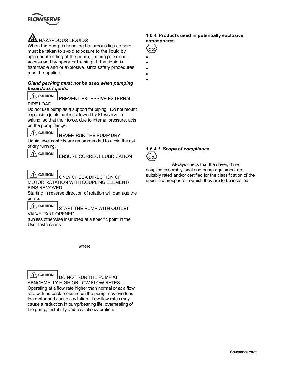 Flowserve CPXV fitted with Mark 3 ASME hydraulics User Manual | Page 6 / 44