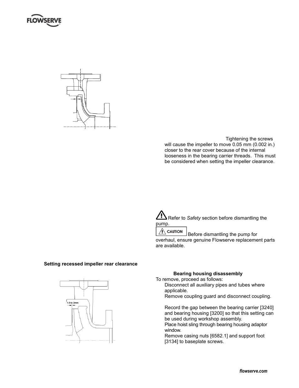 Disassembly, Disassembly (6.8), Dismantling (6.8, disassembly) | Flowserve Durco Mark 3 ISO Frame Mounted User Manual | Page 29 / 52