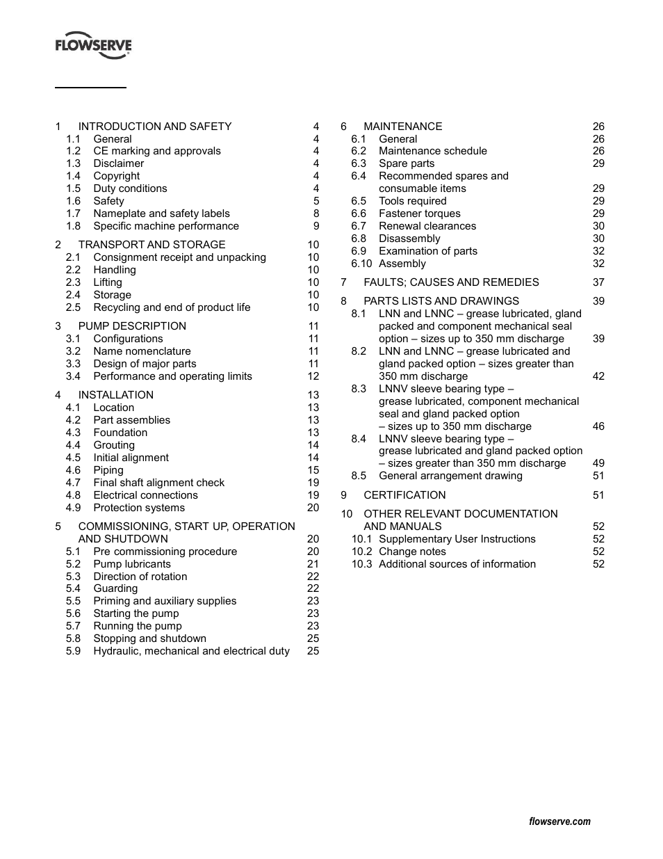 Flowserve LNN User Manual | Page 2 / 56