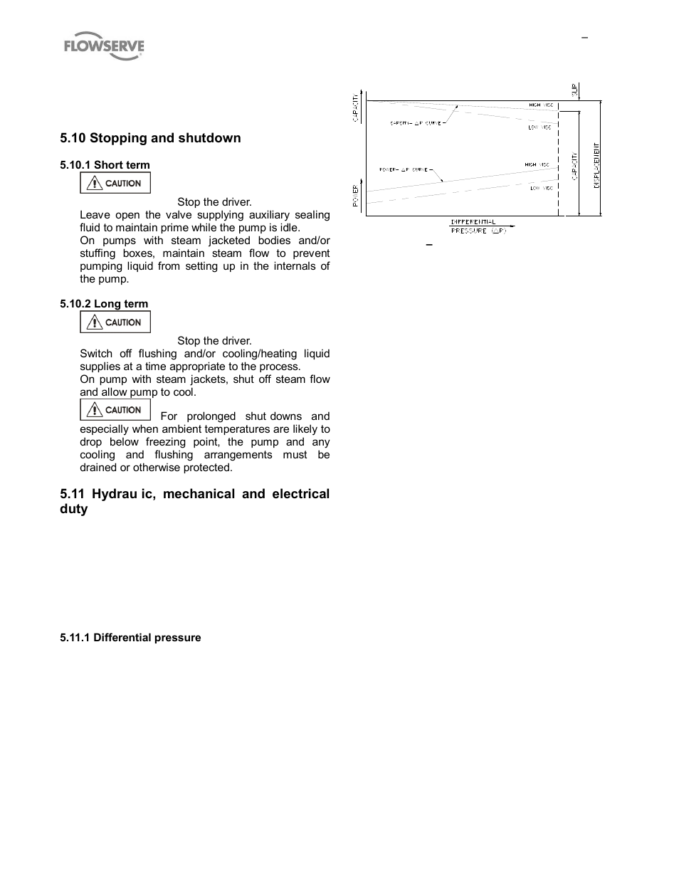 10 stopping and shutdown, 11 hydraulic, mechanical and electrical duty | Flowserve MP1 Sier-Bath User Manual | Page 25 / 48
