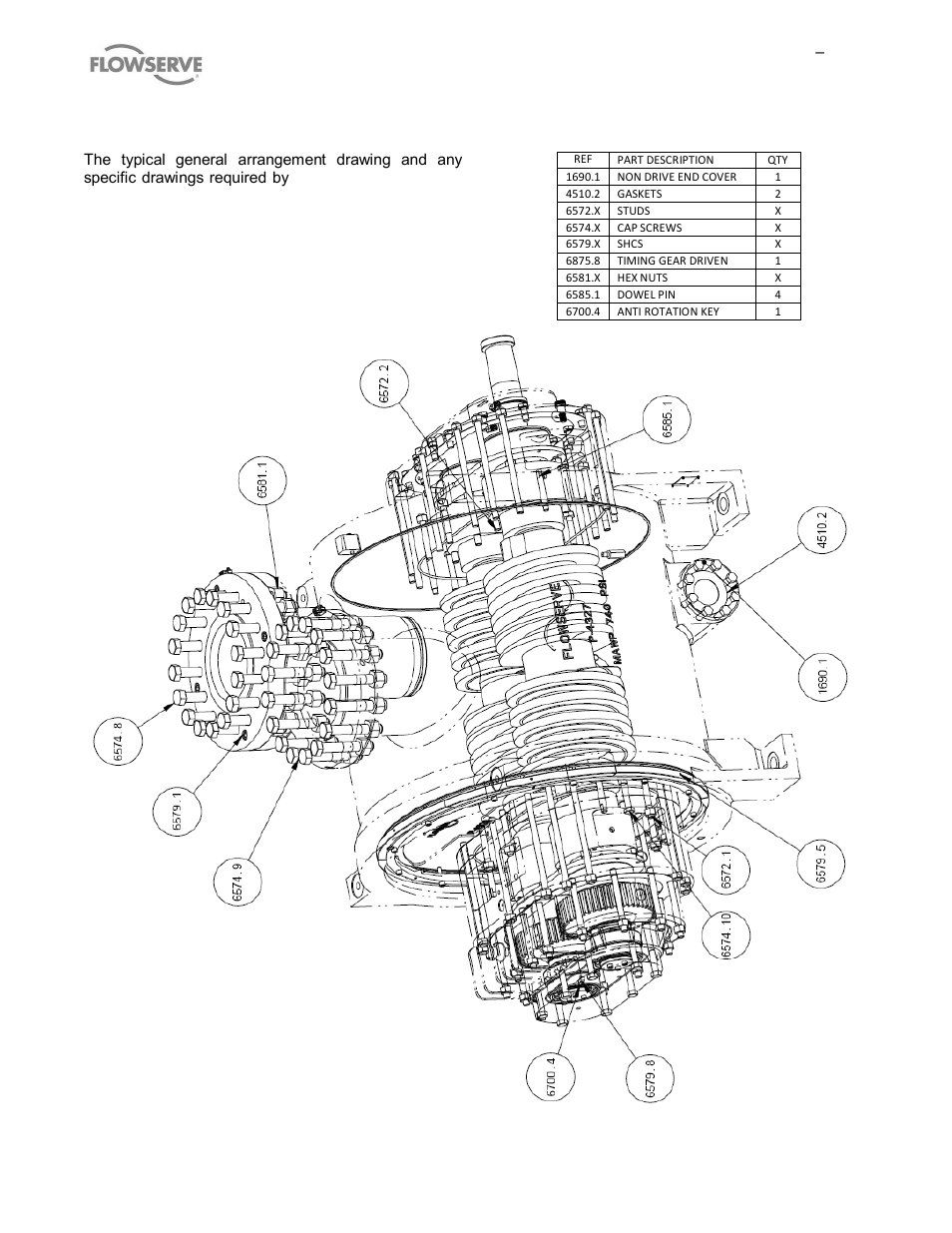 2 general arrangement drawing | Flowserve MP1 Sier-Bath User Manual | Page 42 / 48