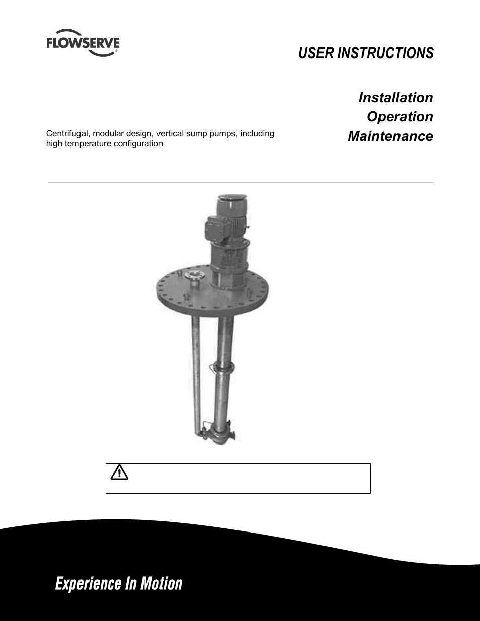 Flowserve IDP CPXV User Manual | 48 pages