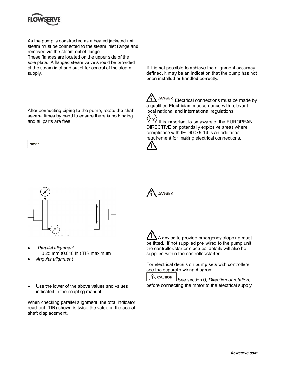 Electrical connections, Electrical connections (4.6), Protection systems (4.7) | Flowserve IDP CPXV User Manual | Page 15 / 48