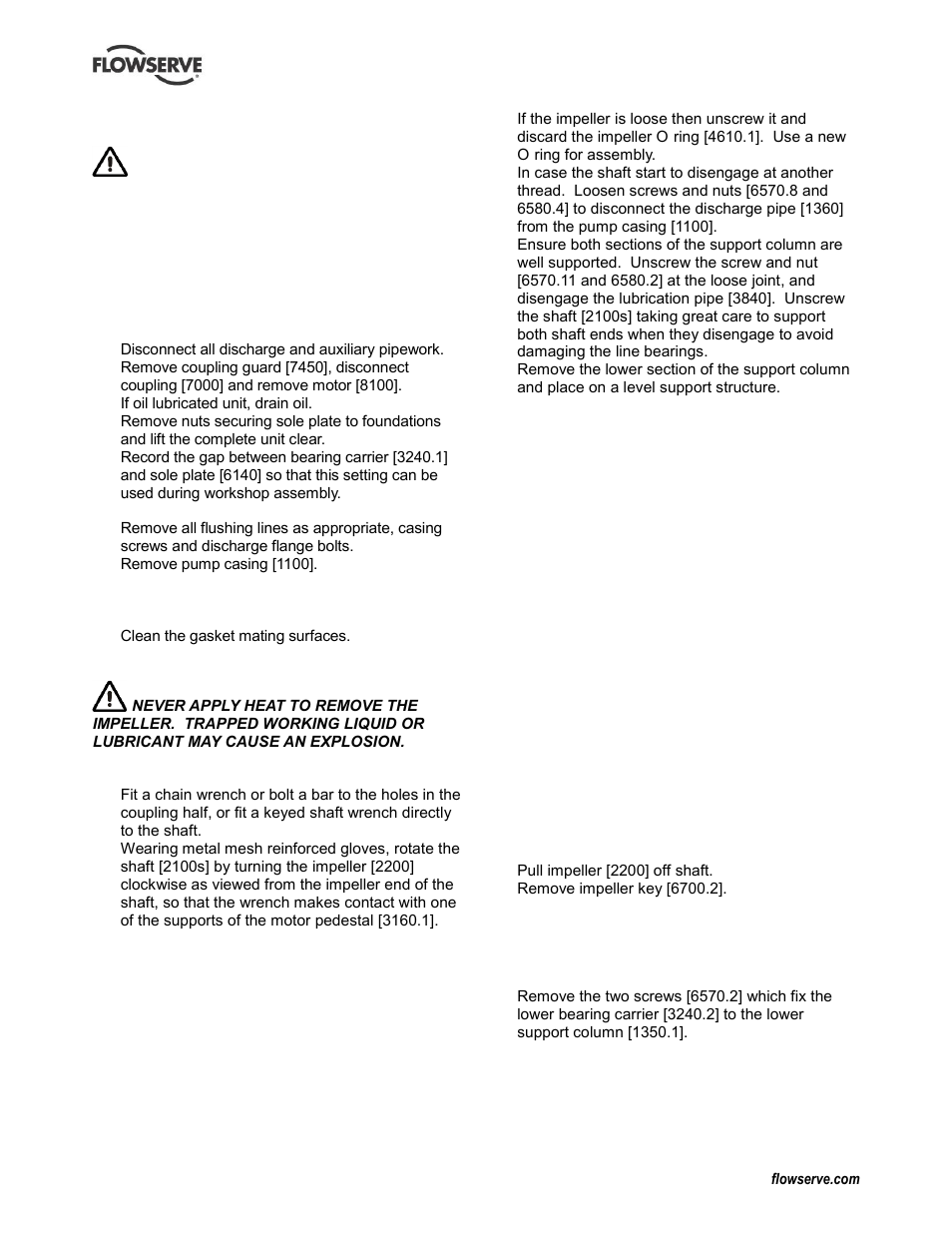Flowserve IDP CPXV User Manual | Page 28 / 48