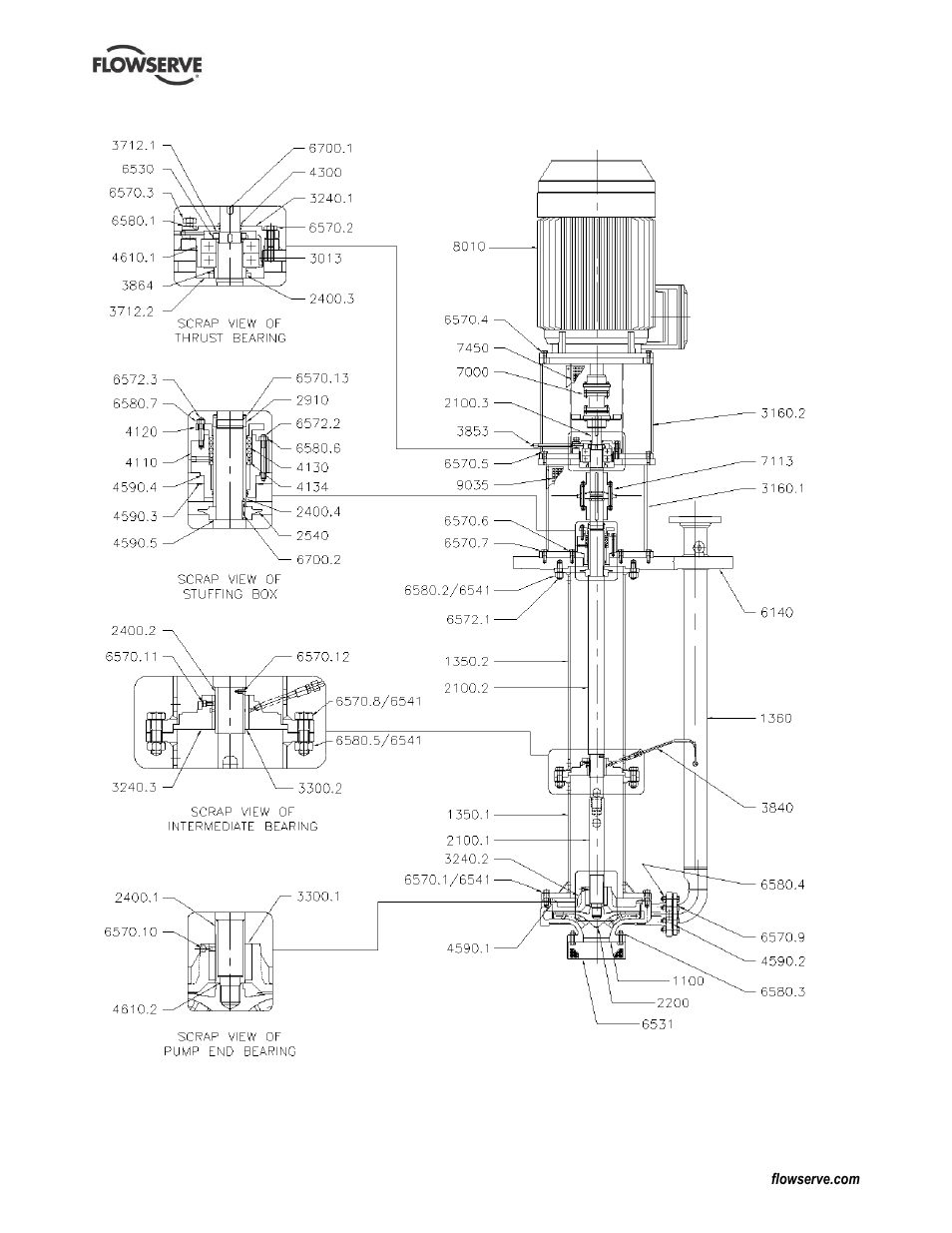 Cpxv molten salt version | Flowserve IDP CPXV User Manual | Page 37 / 48