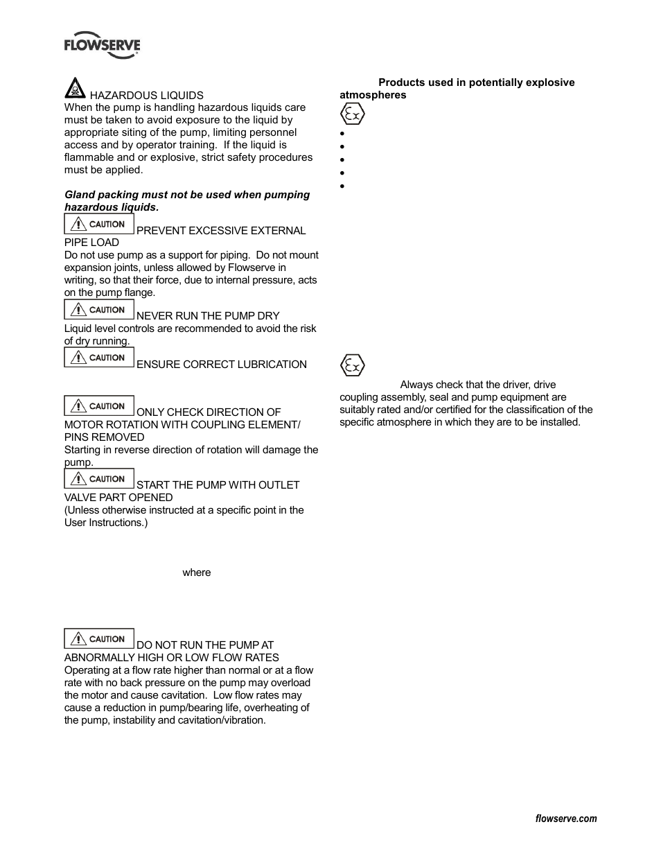 Flowserve IDP CPXV User Manual | Page 6 / 48