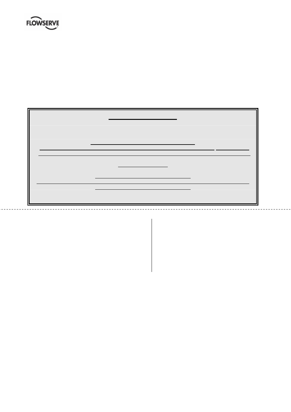 Aftermarket directory, Please quote your service | Flowserve Worthington WXB User Manual | Page 50 / 51