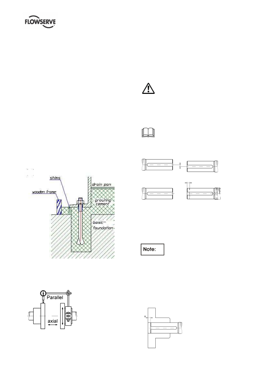 4 initial alignment | Flowserve HWX Worthington User Manual | Page 15 / 40