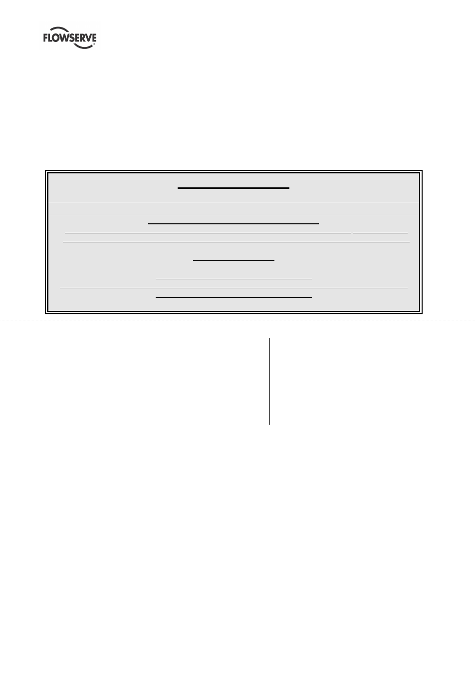 Aftermarket directory, Please quote your service | Flowserve HWX Worthington User Manual | Page 39 / 40