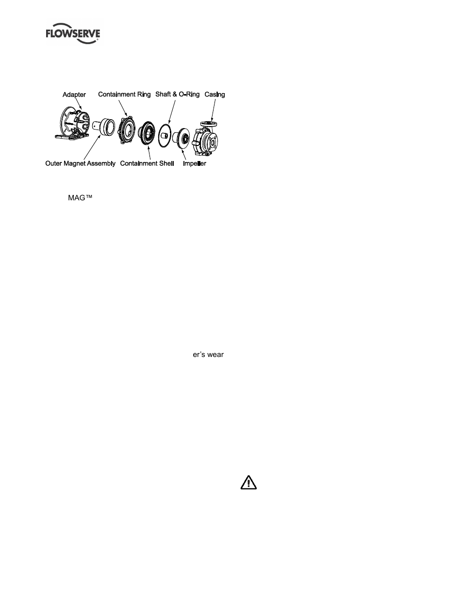 Design of major parts, Performance and operating limits | Flowserve U-MAG INNOMAG User Manual | Page 13 / 40