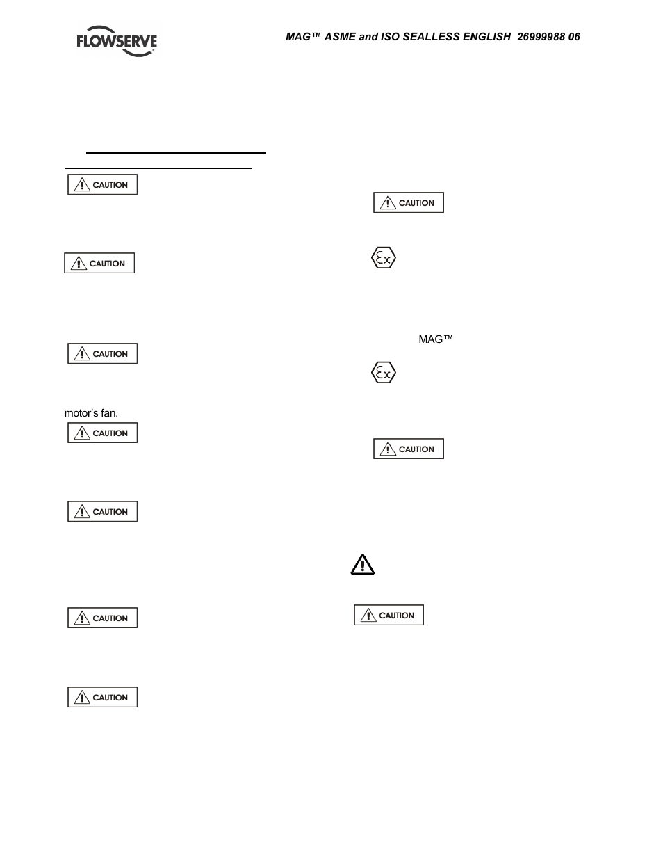 Commissioning, start-up, operation and shutdown, Pre-commissioning procedure, Direction of rotation | Priming and auxiliary supplies, Starting the pump, Running the pump | Flowserve TB-MAG INNOMAG User Manual | Page 22 / 44