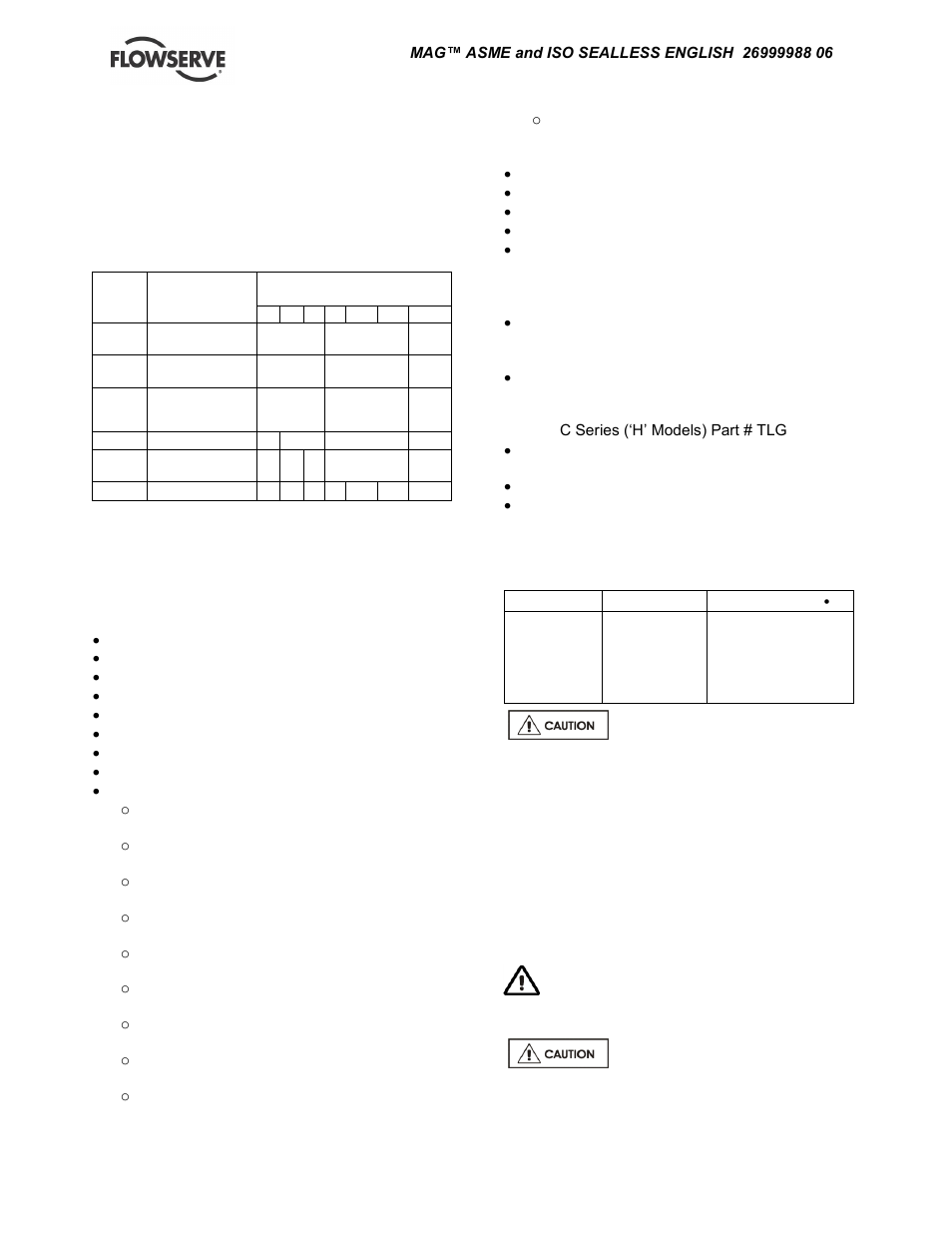 Tools required, Fastener torques, Disassembly | 4 tools required, 5 fastener torques, 6 disassembly | Flowserve TB-MAG INNOMAG User Manual | Page 26 / 44
