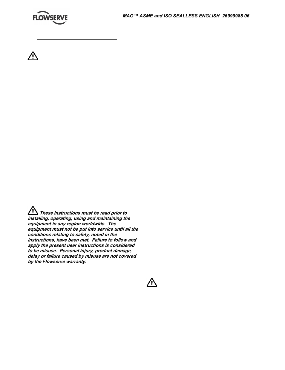 Introduction and safety, General, Ce marking and approvals | Disclaimer, Copyright, Duty conditions | Flowserve TB-MAG INNOMAG User Manual | Page 4 / 44