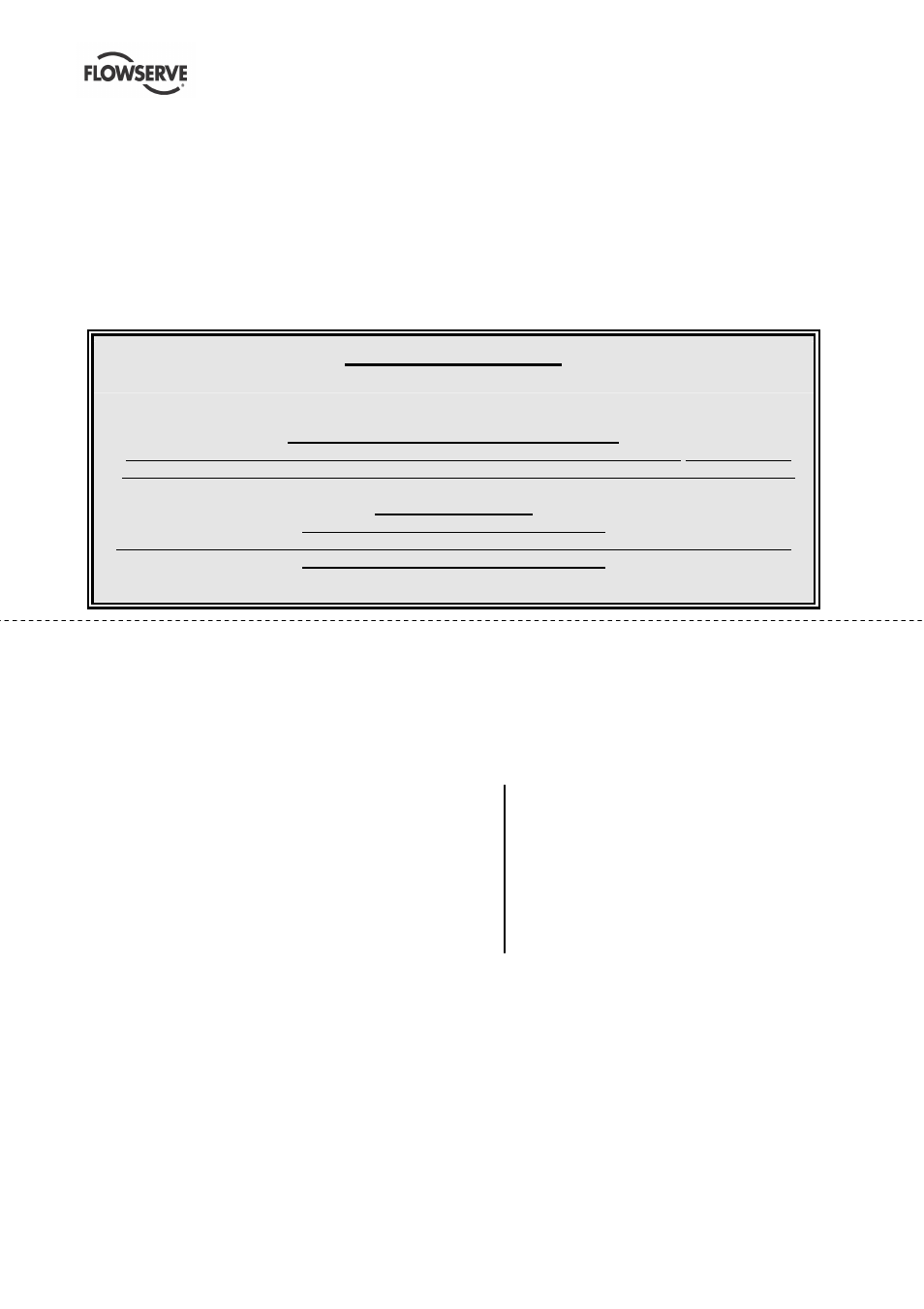 Aftermarket directory, Please quote your service | Flowserve N-Series Worthington User Manual | Page 19 / 20